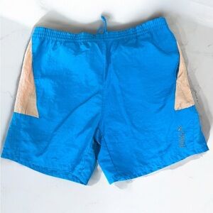 Puma vintage Teal color block Swim Shorts trunks